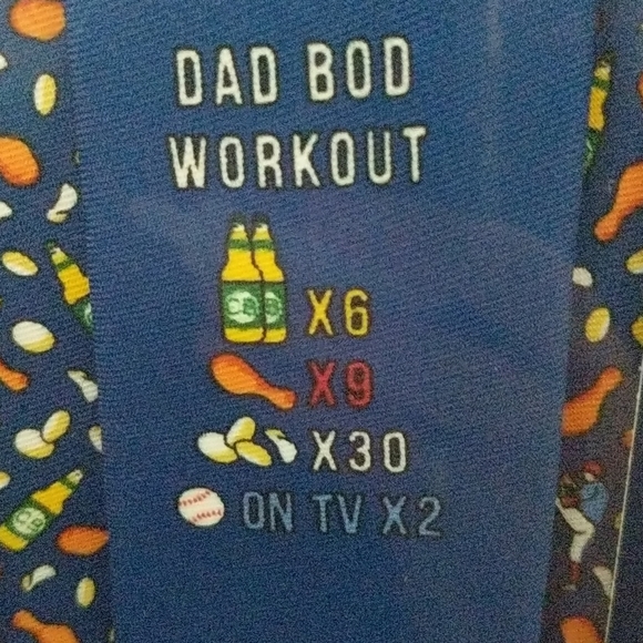 Father's Day Swag Tie Dad Bod Workout - Picture 2 of 5